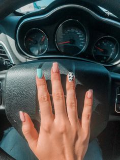 Cute Rodeo Nails, Country Nails Acrylic, Blue Western Nails, Pink Cowprint Nails, Turquoise Western Nails, Summer Western Nails, Simple Western Nails, Country Nail Designs, Country Acrylic Nails