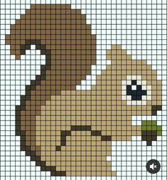 a cross stitch pattern with a dog on it