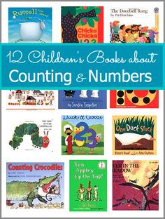 children's books about counting and numbers with the title, 12 children's books about counting and numbers