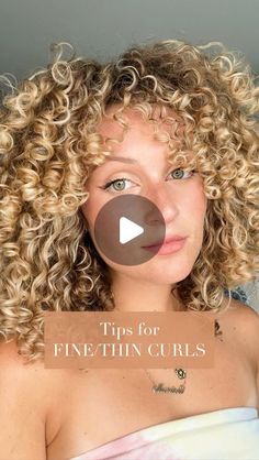 3a Curls, Thickening Hair, Air Dry Cream, Curly Hair Tutorial, Blonde Curls, Hair Lotion, Hair Thickening, Hair Down, Natural Hair Journey