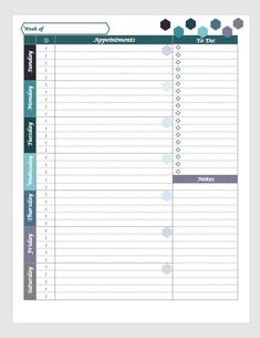 the printable daily planner is ready to be used for any type of work or activity