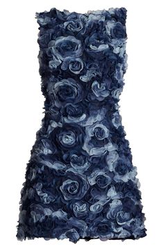 Approach the evening in full flower wearing this rose-covered dress rendered in shades of deep blue. 36" length Hidden back-zip closure Jewel neck Sleeveless Lined 100% polyester Dry clean Imported Estilo Ivy League, Cocktail Party Dresses, Floral Cocktail Dress, Tadashi Shoji, Looks Style, Floral Mini Dress, Flower Dresses, Fancy Dresses, Nordstrom Dresses