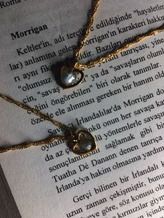 Morrigan Labradorite Heart Necklace - Celtic - Witch - Pagan Necklace Gold plated!  Does not tarnish! Pagan Necklace, Print Box, Cute Necklace, Heart Necklace, Crystal Necklace, Labradorite, Witch, Necklace Etsy, Gold Necklace