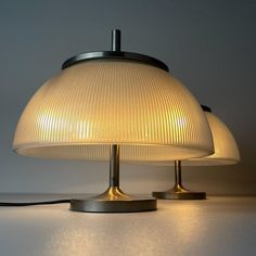 a lamp that is on top of a table