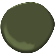 a dark green paint with a white background