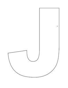 the letter j is shown in black and white