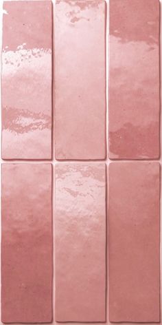 pink tiles are arranged in rows on a white background