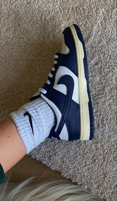 Vintage Navy Dunks, Navy Blue Dunks, Blue Low Dunks, Nike Dunk Low Vintage Navy, Kicks Shoes