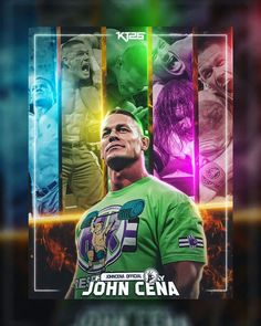 the poster for john cena's upcoming wrestling match is shown in this image