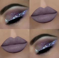 Machiaj Smokey Eyes, Nyx Concealer, Khol Eyeliner, Glitter Eye Makeup, Glitter Eyeliner, Makeup Tricks, Make Up Looks, Eye Makeup Art, Beautiful Lips