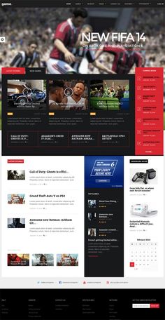 Streamer Setup, Web App Ui Design, Website Examples, News Web Design, Website Design Wordpress, Ux Mobile, Sports Website, Wordpress Developer, Newspaper Design