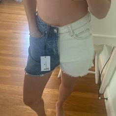 Brand New Never Worn Princess Polly, Summer Wardrobe, White Blue, Jean Shorts, Denim Shorts, Blue White, Color Blue, Size 4, Blue And White