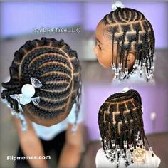 Cornrows And Braids, Black Baby Girl Hairstyles, Toddler Braided Hairstyles, Cabello Afro Natural, Lil Girl Hairstyles, Kids Curly Hairstyles, Kid Braid Styles, Toddler Hairstyles