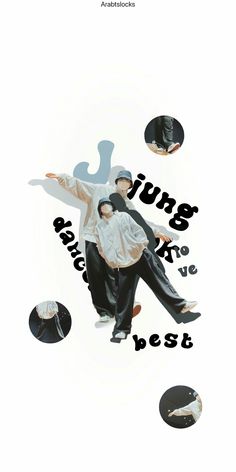 the poster shows two people dancing in different poses, with words above them that read lungg and best