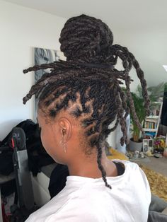 Woman Locs, Loc Appreciation, Twisted Bun, Beautiful Locs, Twist Bun, Dreads Styles