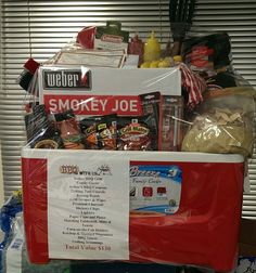 the smokey joe box is packed with snacks