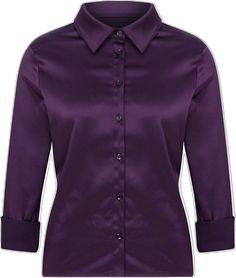 Classic Purple Formal Blouse, Classic Formal Purple Tops, Classic Purple Formal Tops, Classic Purple Blouse For Formal Occasions, Elegant Purple Tops With Spread Collar, Purple Formal Tops With Spread Collar, Classic Purple Blouse With Button Closure, Classic Collared Purple Blouse, Classic Purple Collared Blouse