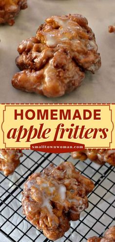 APPLE FRITTERS,  breakfast ideas, apple recipes Fried Apple Fritters, Homemade Apple Fritters, Loaf Breads, Live Well Bake Often, Fall Sweets, Doughnut Recipes, Fried Apple, Homemade Donuts Recipe, Fried Donuts