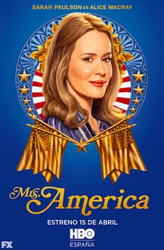 the poster for miss america starring in spanish