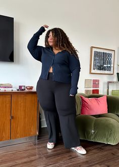 Our favorite alternative to jeans? SPANX pants. They're crazy comfy, super flattering, and available up to size 3X. Say less. #TheMomEditFashion #FashionBlog #TheMomEditStyle #Spanx #PlusSizeFashion #PlusSizeOutfits #WinterStyle Say Less, In The Winter, Plus Size Outfits, Plus Size Fashion, The Winter