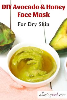 3 DIY Avocado Face Mask For Dry, Aging & Dull Skin Avocado Honey Face Mask, Facial Diy, Burgers Recipes, Avocado Benefits, Mask Recipes