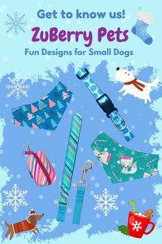 Come see our fun collection of small dog items. Handcrafted and made to last. Every item is custom made, so special requests are welcome! Dog Items, Dog Bandanas