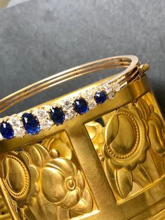 Victorian 14K Sugarloaf Cabochon Sapphire Mine Diamond Cuff Bracelet GIA NO HEAT - Etsy Elegant Cabochon Bracelets For Anniversary, Luxury Yellow Gold Cuff Bracelet With Gemstone, Gold Cabochon Bracelet In Fine Jewelry Style, Luxury Cabochon Bangle Jewelry, Gold Cabochon Bracelet Fine Jewelry, Elegant Oval Cuff Bracelet For Formal Occasions, Luxury Oval Gemstone Bracelet, Luxury Oval Yellow Gold Bangle, Luxury Yellow Gold Cabochon Bracelets