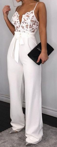 Jumpsuit Elegant Prom, Wedding Reception Outfit For Bride, Reception Outfit For Bride, Reception Jumpsuit, Prom Jumpsuit, Engagement Party Outfit, Wedding Reception Outfit, Ropa Upcycling, Summer Baddie