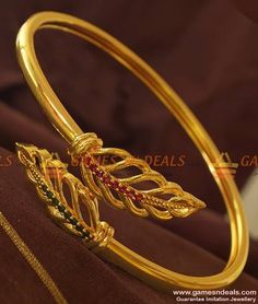 Antique Gold Bracelet, Gold Bangles Indian, New Gold Jewellery Designs, Fancy Jewelry Necklace