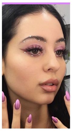 Gem Makeup, Crystal Makeup, Rave Makeup, Smink Inspiration