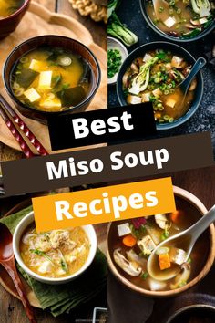 the best miso soup recipes that are easy to make, delicious and hearty