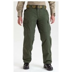 The 5.11 Tactical Women's TDU Pant was designed with feedback from female operators in the field and delivers superior utility in a variety of harsh environments. Made from durable polyester/cotton ripstop fabric, these uniform pants feature a self-adjusting waistband and double-reinforced seat. The seat pockets are secure, the cargo pockets have dedicated magazine compartments, and the pants themselves are TacTec System compatible, allowing for a customized tactical kit. Length: Regular - 31" Inseam Long - 35" Inseam Features: High-performance women's tactical duty uniform pants Enhanced breathability, durability, and storage options Extra pockets sized for tactical use 7.5 oz. polyester/ cotton ripstop fabric Self-adjusting tunnel waistband Double-reinforced seat Bartacking at major seam