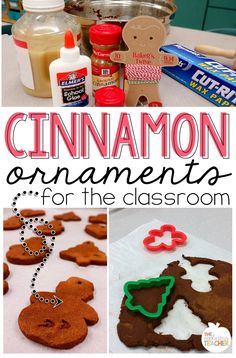 cinnamon ornaments for the classroom