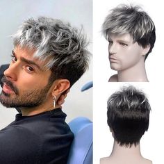 Category:Synthetic Wig; Gender:Men's; Wig Type:Cosplay Wig,Natural Wigs,Party Wig; Occasion:Engagement Party,Bridal Shower,Honeymoon,Cocktail Party,Prom,First Communion,Shopping,Sports Outdoor,Party Evening,Business / Ceremony / Wedding,Sports  Outdoor,School,Carnival,Masquerade,Daily Wear,Party / Evening,Dailywear,Ceremony,Evening Party,Stage,Formal,Vacation,Office / Career,Athletic,Indoor,Outdoor clothing,Performance,Practise,Leisure Sports,Mountain Bike,Road Bike,Street,Holiday,Causal,Party,D Auto Party, Short Straight Wig, Brown Pixie Cut, Black Cosplay Wig, Men's Wigs, Mens Wigs, Grey Wig, Natural Wigs, Ombre Wigs