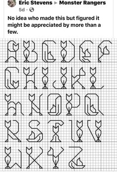 some type of font that is not in english or chinese, but has been drawn on paper