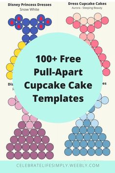 the top 10 free pull apart cupcake cake templates