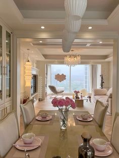 Girly Dining Room, Dream Apartment Decor, Happy House, Luxury Homes Dream Houses, Dream Rooms, Apartment Room