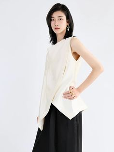 This is perfect for those who are looking for a clothing for a good price. It is fashionable, stylish, and it will look great on anyone who wears it. Do you wanahavit? SIZE S:Shoulder:41cm,Bust:88-cm,Waist:84cm,Length:65-74cm M:Shoulder:42cm,Bust:92cm,Waist:88cm,Length:66-75cm L:Shoulder:43cm,Bust:96cm,Waist:92cm,Length:67-76cm Note: 1 inch = 2.54 cm, 1 cm = 0.39 inch note: measurement by hands allow 2-3cm errors which is normal Vests For Women, Female Fashion, Apricot, Looks Great, 1 Inch, Round Neck, Fashion Clothing, Fashion Outfits, For Women