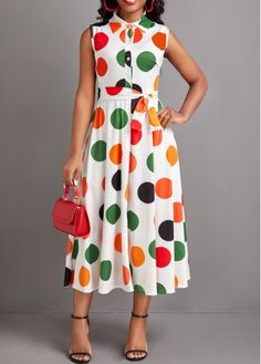 Color:White;Size:S;Size:M;Size:XL;Size:XXL;Package Contents:1 X Dress;Occasion:Other;Style:Bohemian; Recipes Skillet, Dots Clothing, Fashion Dresses Online, Thigh Recipes, Skillet Chicken, Recipes Chicken, Polka Dress, Boneless Chicken, Blouse Diy