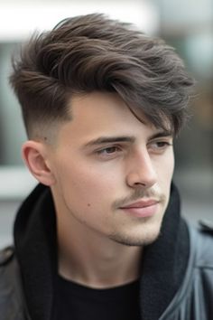 Oval Face Hairstyles Mens, Side Parted Hairstyles, Men Hairstyles Short, Front Haircut, Haircut For Boys, Fringe Haircuts, Very Short Hair Men, Side Haircut, Hairstylist Fashion