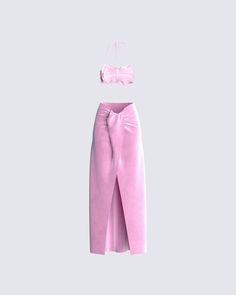 Princess, barbie type of vibe 🎀 Making all their wishes come true with this pink butterfly top and maxi skirt set. The ultimate statement piece for sure 💞 Pink Butterfly Top, Fuzzy Skirt, White Corset Dress, Closet Y2k, Maxi Skirt Set, Red Mini Skirt, All Pink, Butterfly Top, Tumblr Outfits