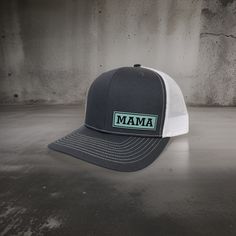 Introducing our Leather Patch MAMA Hat -- The Richardson 112 Hat is a classic and versatile accessory that combines style and functionality. Featuring a structured fit, a pre-curved visor, and an adjustable snapback closure, this hat provides a comfortable and customizable fit. Its timeless design, along with various color options, makes the Richardson 112 a go-to choice for casual wear, outdoor activities, or sports. Crafted with attention to detail, it's a reliable and stylish addition to any Mama Hat, Leather Patch Hat, Patch Hat, Hat Custom, Cap Style, Christmas Mom, Baseball Hat, Leather Patches, Gift Christmas