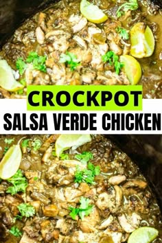 Crock Pot Salsa Verde Chicken Slow Cooker Green Salsa Chicken, Crock Pot Chicken Salsa Verde, Crockpot Chicken Chili Verde, Salsa Verde Chicken Chili Crockpot, Salsa Verde Chicken Tacos Crockpot, Tomatillo Chicken Crockpot, Pulled Chicken Crock Pot Recipes Mexican, Chicken In Green Salsa, Chicken Verde Chili Crock Pot