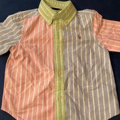 Shirt Playful Summer Tops With Button Closure, Multicolor Cotton Shirt For Playtime, Multicolor Cotton Tops With Buttons, Multicolor Cotton Top With Buttons, Cotton Shirt With Button Closure For Playtime, Casual Button-up Tops For Playtime, Casual Playtime Shirt With Buttons, Casual Buttoned Shirt For Playtime, Playful Tops With Button Closure For Spring