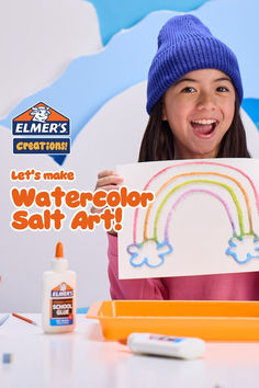 Take your art to the next level with Watercolor Salt Art - create a textured design then paint! Childhood Friends Quotes, Counseling Crafts, Watercolor Salt, Boys Crafts, Salt Art, Anime Coloring Pages, Water Experiments, 1980s Nostalgia, Cupcake Coloring Pages