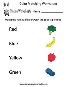 the color matching worksheet for children to learn how to make their own pictures