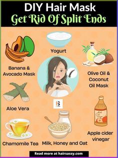 DIY Split End Repair: Homemade Hair Masks for Healthy Ends | #naturalhair #longnaturalhair #deepconditioner #naturalhaircare #colorhair Split Ends Repair Diy, Diy Hair Mask For Split Ends, Split End Repair, Homemade Hair Masks, Split Ends Repair, Coconut Oil Mask, Avocado Mask, Homemade Hair Mask, Split End