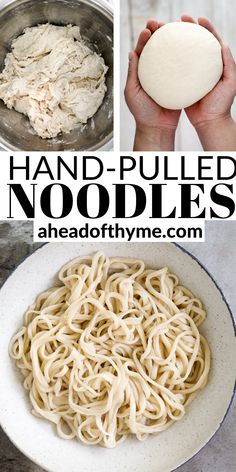 hand - pulled noodles are an easy and delicious way to make them at home