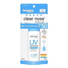 - Brand New, Never Used - Expiration date : Written on the product packaging. The most recent to be shipped! - Contains: 80 ml Description Clear Nose UV Sun Serum SPF50+ PA++++ A light touched hybrid sunscreen that protects your skin from sunlight pollutions. Non-greasy, weightless, watery, and oil free. UVA1 , UVA2 and UVB. Daily broad - spectrum filtering system to provide a very high SPF 50+ and long UVA protection and protects from skin aging signs induced by UV dark spots, dullness and wrin Clear Nose, Body Sunscreen, Enlarged Pores, Improve Skin Texture, Even Out Skin Tone, Skin Care Acne, Facial Skin Care, Spf 50, Improve Skin