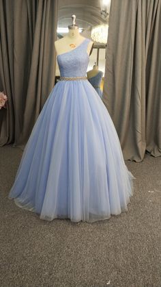 Light Blue Tulle Gown For Wedding, Light Blue Ball Gown For Debutante Ball, Light Blue Ball Gown With Fitted Bodice For Wedding, Light Blue Ball Gown Evening Dress For Wedding, Blue Ball Gown With Fitted Bodice For Wedding, Blue Wedding Ball Gown With Fitted Bodice, Blue Ball Gown For Wedding, Formal Light Blue Ball Gown, Icy Blue Prom Dress